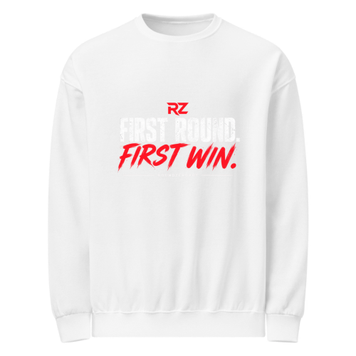 Sweat-shirt noir FIRST ROUND. FIRST WIN. Drop 02 — vue 2
