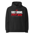 FIRST ROUND. FIRST WIN. Long Sleeve — Black- Semi-Oversized