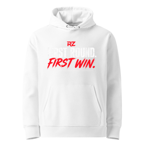 FIRST ROUND. FIRST WIN. Long Sleeve — Black- Semi-Oversized